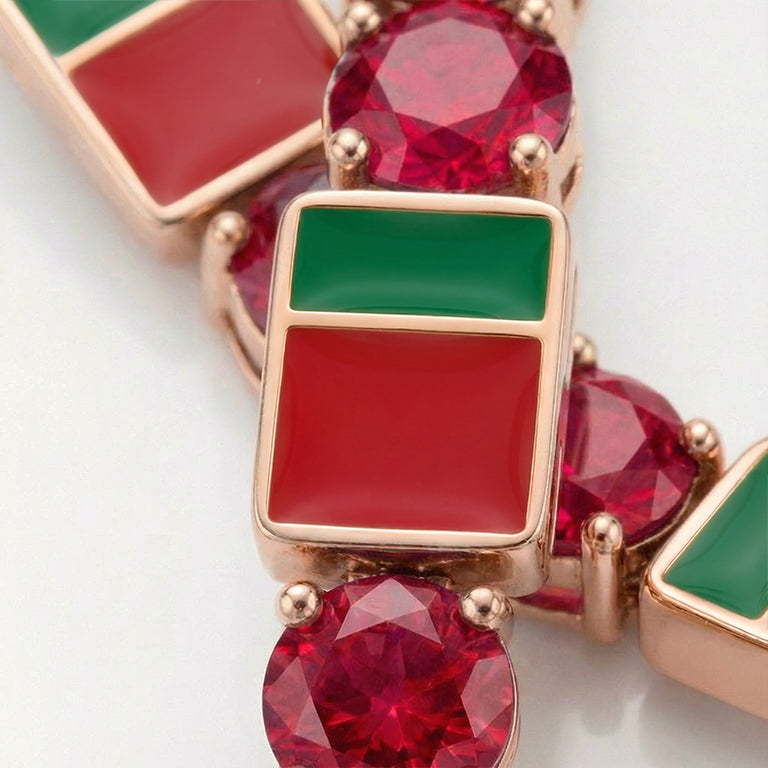Ruby Tennis Bracelet with Portugal Flag no. 11