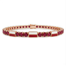 Ruby Tennis Bracelet with Poland Flag no. 11 image 1