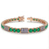 Emerald Tennis Bracelet with Greece Flag no. 5