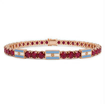 Ruby Tennis Bracelet with Argentina Flag no. 11 image 1