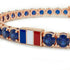 Sapphire Tennis Bracelet with France Flag no. 14