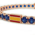 Sapphire Tennis Bracelet with Spain Flag no. 14