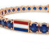Sapphire Tennis Bracelet with Netherlands Flag no. 14