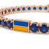 Sapphire Tennis Bracelet with Ukraine Flag no. 14 image 4