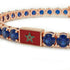 Sapphire Tennis Bracelet with Morocco Flag no. 14
