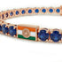 Sapphire Tennis Bracelet with India Flag no. 14 image 4