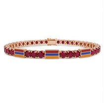 Ruby Tennis Bracelet with Armenia Flag no. 11 image 1