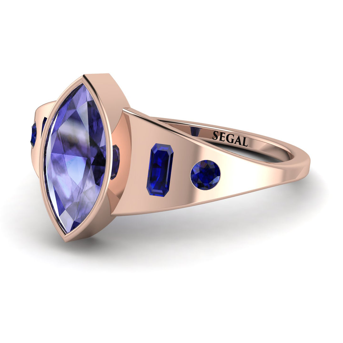Marquise Bezel Tanzanite Ring - Juliana No. 214