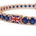 Sapphire Tennis Bracelet with United Kingdom Flag no. 14 image 4