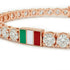 Diamond Tennis Bracelet with Italy Flag no. 2