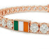 Diamond Tennis Bracelet with Ireland Flag no. 2