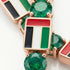 Emerald Tennis Bracelet with United Arab Emirates Flag no. 5