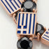 Black Diamond Tennis Bracelet with Greece Flag no. 8