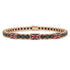 Black Diamond Tennis Bracelet with United Kingdom Flag no. 8
