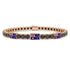 Black Diamond Tennis Bracelet with Australia Flag no. 8
