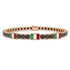 Black Diamond Tennis Bracelet with Italy Flag no. 8 image 1
