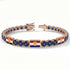 Sapphire Tennis Bracelet with Croatia Flag no. 14 image 2