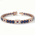 Sapphire Tennis Bracelet with South Korea Flag no. 14 image 2