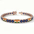 Sapphire Tennis Bracelet with India Flag no. 14 image 2