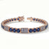 Sapphire Tennis Bracelet with Greece Flag no. 14