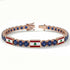 Sapphire Tennis Bracelet with Lebanon Flag no. 14
