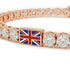 Diamond Tennis Bracelet with United Kingdom Flag no. 2 image 4