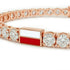 Diamond Tennis Bracelet with Poland Flag no. 2
