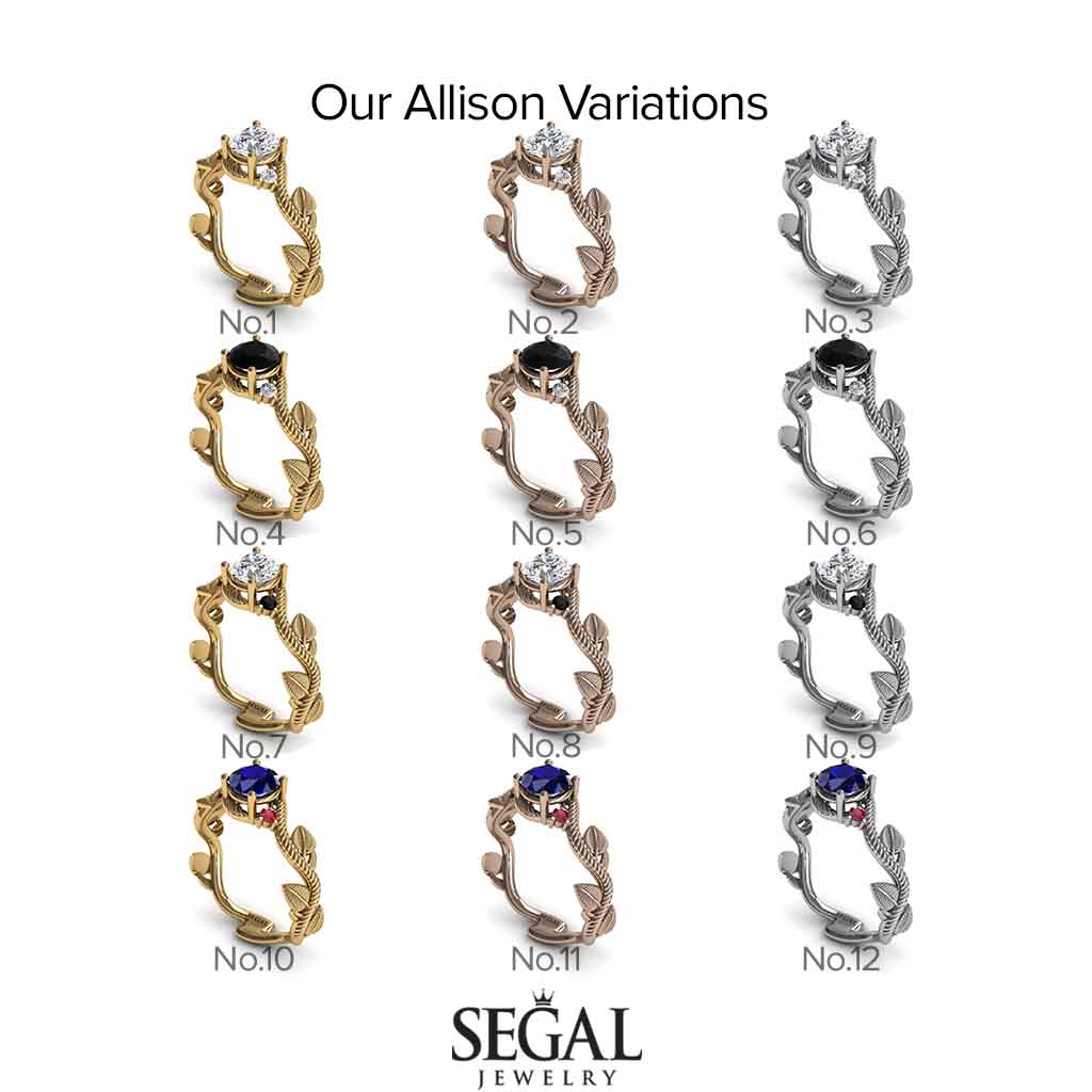 The Leaves Festival Diamond ring- Allison no. 25