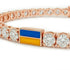 Diamond Tennis Bracelet with Ukraine Flag no. 2