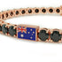 Black Diamond Tennis Bracelet with Australia Flag no. 8