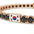 Black Diamond Tennis Bracelet with South Korea Flag no. 8 image 4