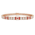 Diamond Tennis Bracelet with Canada Flag no. 2