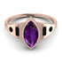 Marquise Bezel Amethyst Ring - Juliana No. 308