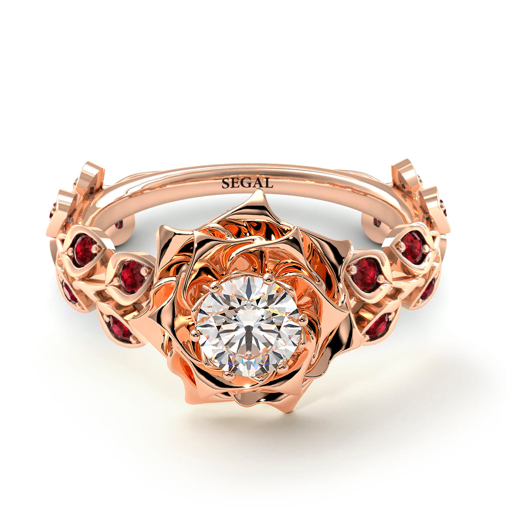 Rose Flower And Leaves - Diana no. 20