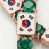 Emerald Tennis Bracelet with South Korea Flag no. 5 image 3