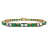 Emerald Tennis Bracelet with Israeli Flag no. 4 image 1