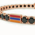 Black Diamond Tennis Bracelet with Armenia Flag no. 8 image 4