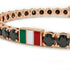 Black Diamond Tennis Bracelet with Mexico Flag no. 8