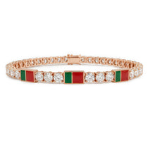 Diamond Tennis Bracelet with Portugal Flag no. 2 image 1