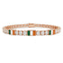 Diamond Tennis Bracelet with Ireland Flag no. 2