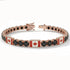 Black Diamond Tennis Bracelet with Canada Flag no. 8