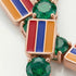 Emerald Tennis Bracelet with Armenia Flag no. 5