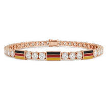 Diamond Tennis Bracelet with Germany Flag no. 2 image 1