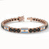Black Diamond Tennis Bracelet with Argentina Flag no. 8