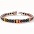 Black Diamond Tennis Bracelet with Belgium Flag no. 8