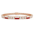 Diamond Tennis Bracelet with Poland Flag no. 2