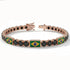 Black Diamond Tennis Bracelet with Brazil Flag no. 8