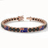 Black Diamond Tennis Bracelet with Australia Flag no. 8
