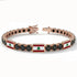 Black Diamond Tennis Bracelet with Lebanon Flag no. 8