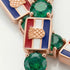 Emerald Tennis Bracelet with Croatia Flag no. 5 image 3